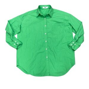Frankie Shop Green Button Down Shirt